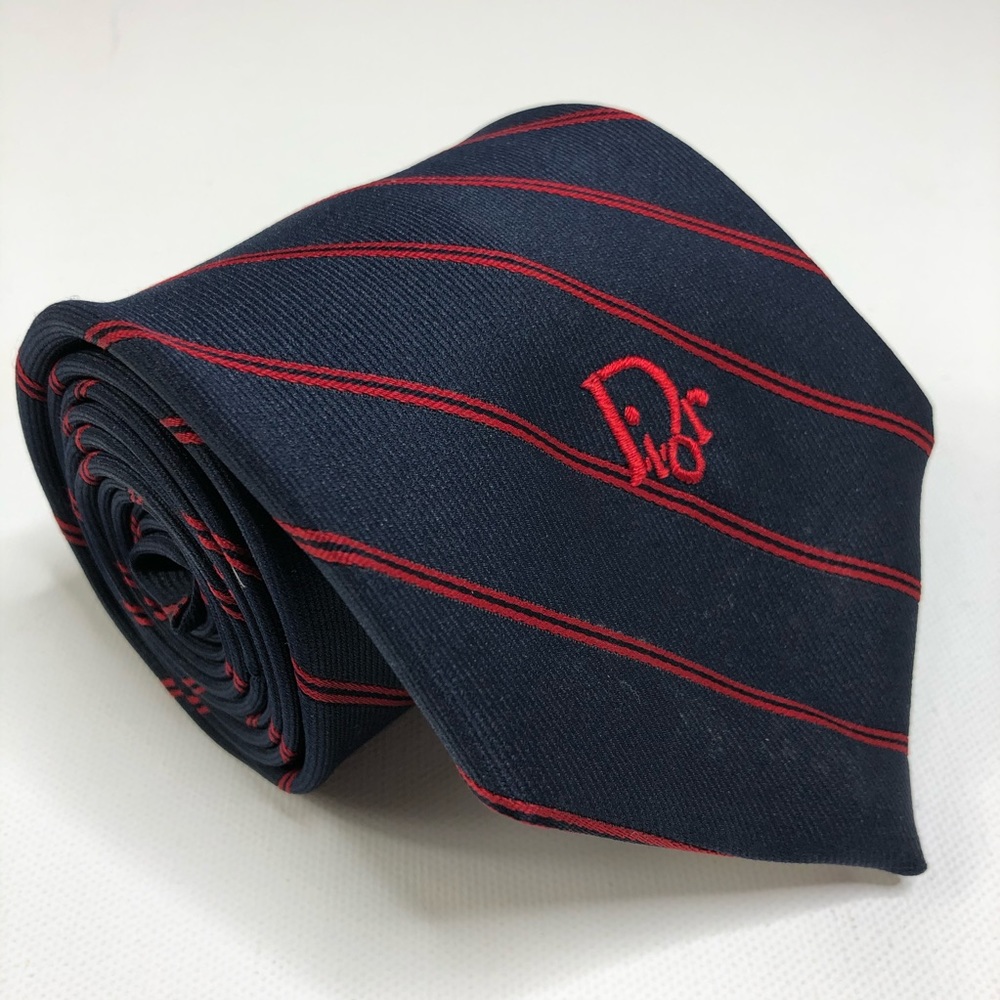 Christian Dior men’s polyester/silk tie